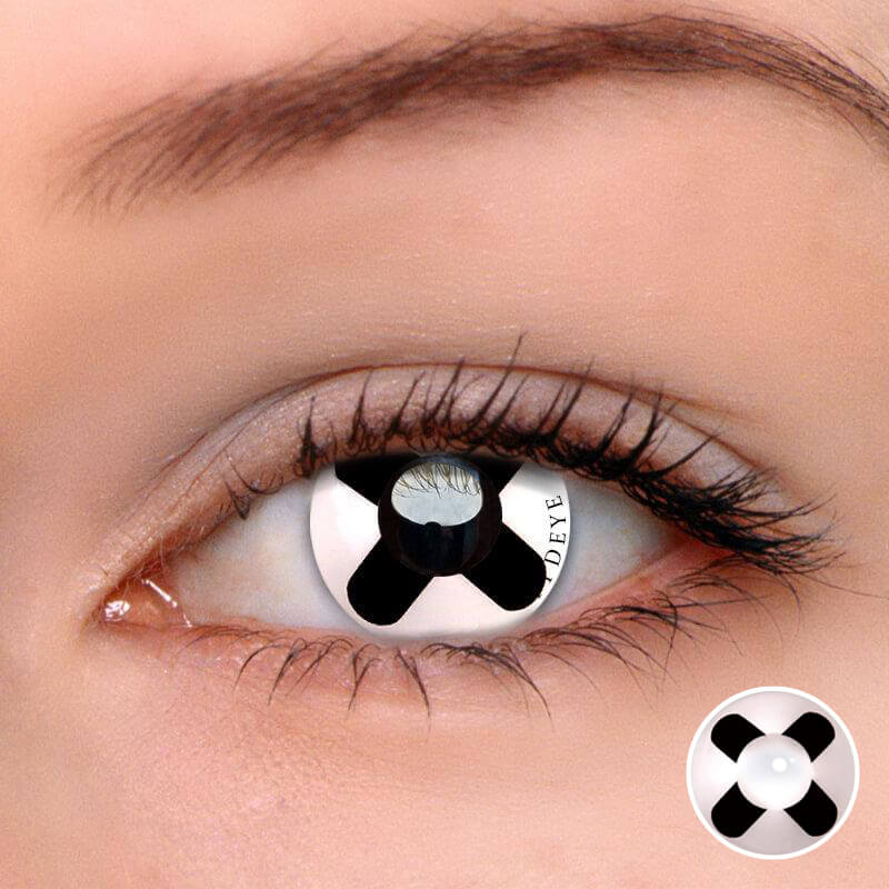 TTDeye Black Cross Colored Contact Lenses