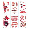 TTDeye Bleeding Scars 30 Piece Tattoo Stickers