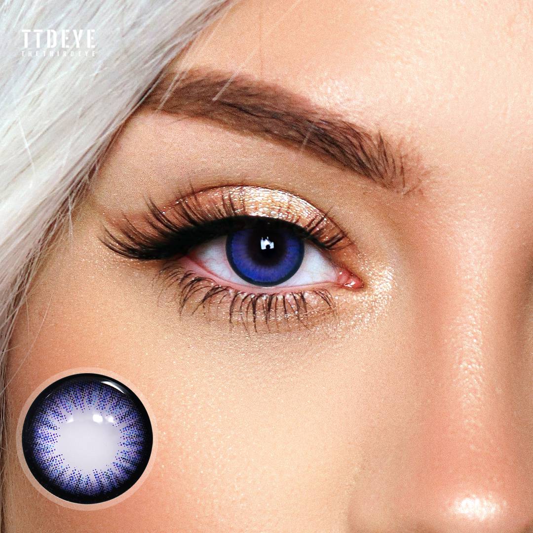 TTDeye Blue-Purple Colored Contact Lenses