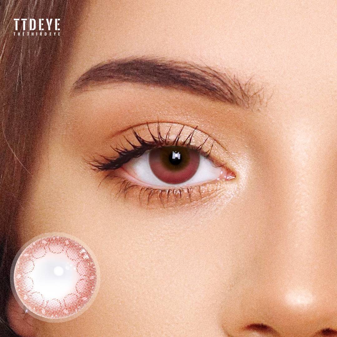TTDeye Bubble Pink Colored Contact Lenses