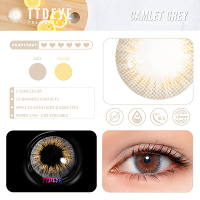 REAL x TTDeye Camlet Grey Colored Contact Lenses