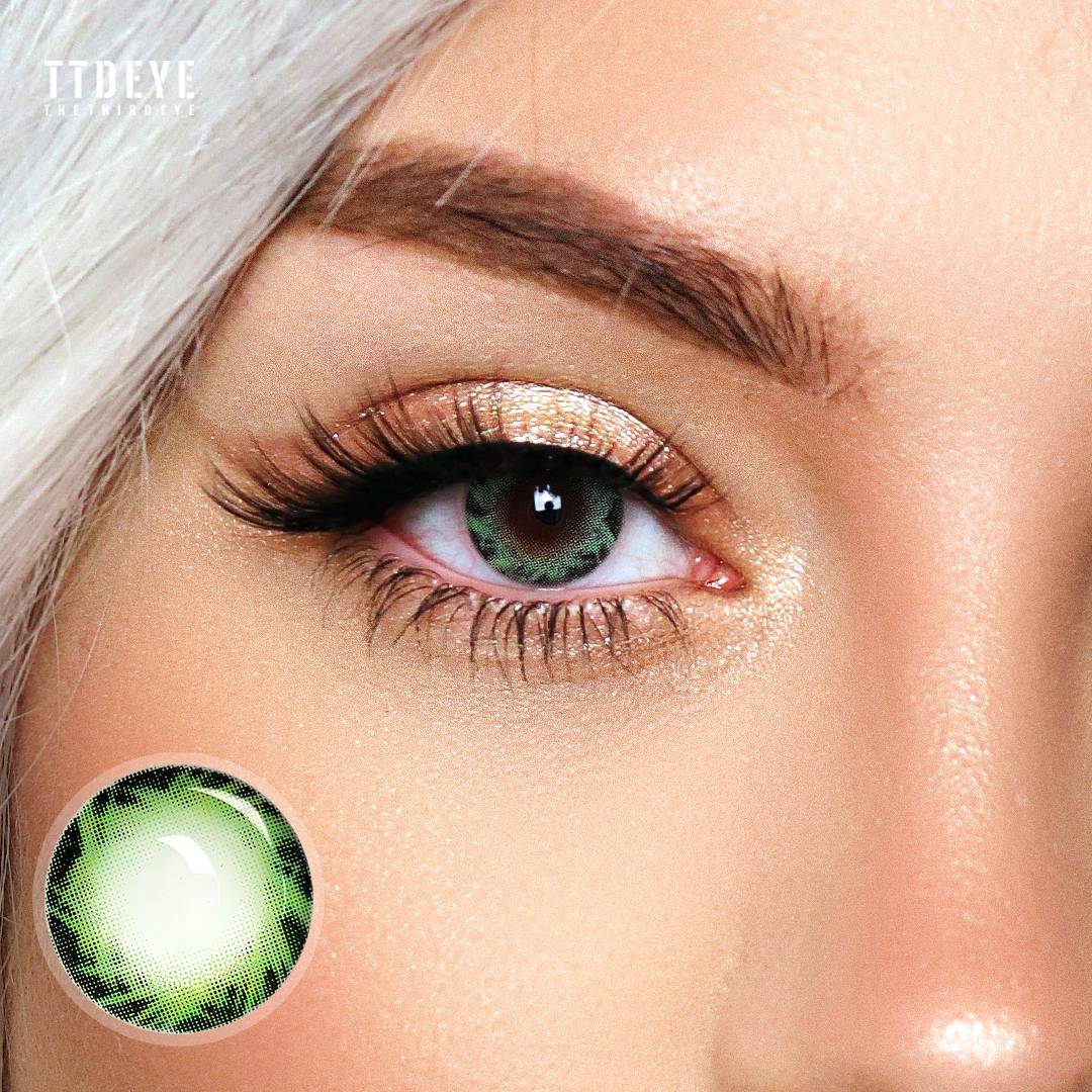 TTDeye Comet Green Colored Contact Lenses