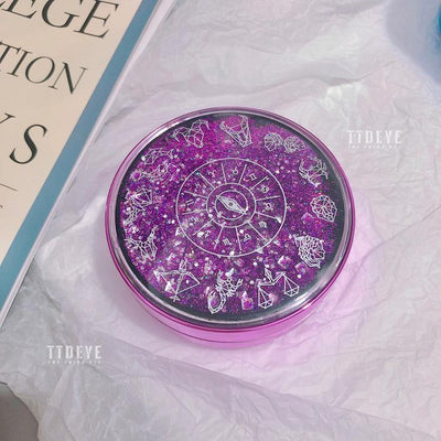 TTDeye 12 Constellations Flowing Sand Lens Case