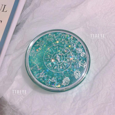 TTDeye 12 Constellations Flowing Sand Lens Case