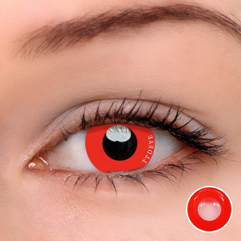 TTDeye Pure Red Colored Contact Lenses