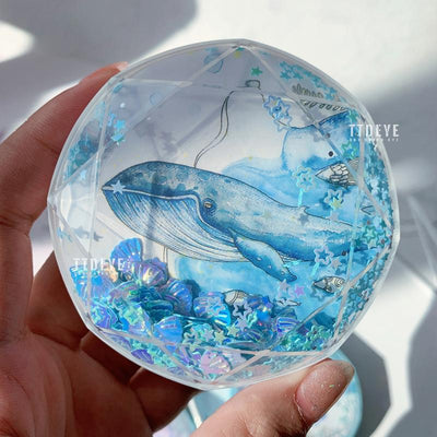 TTDeye Blue Whale Flowing Sand Lens Case