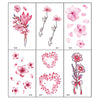 TTDeye Falling Sakura 30 Piece Tattoo Stickers