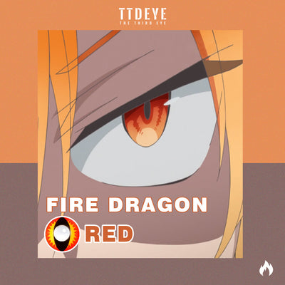 TTDeye Fire Dragon Red Colored Contact Lenses