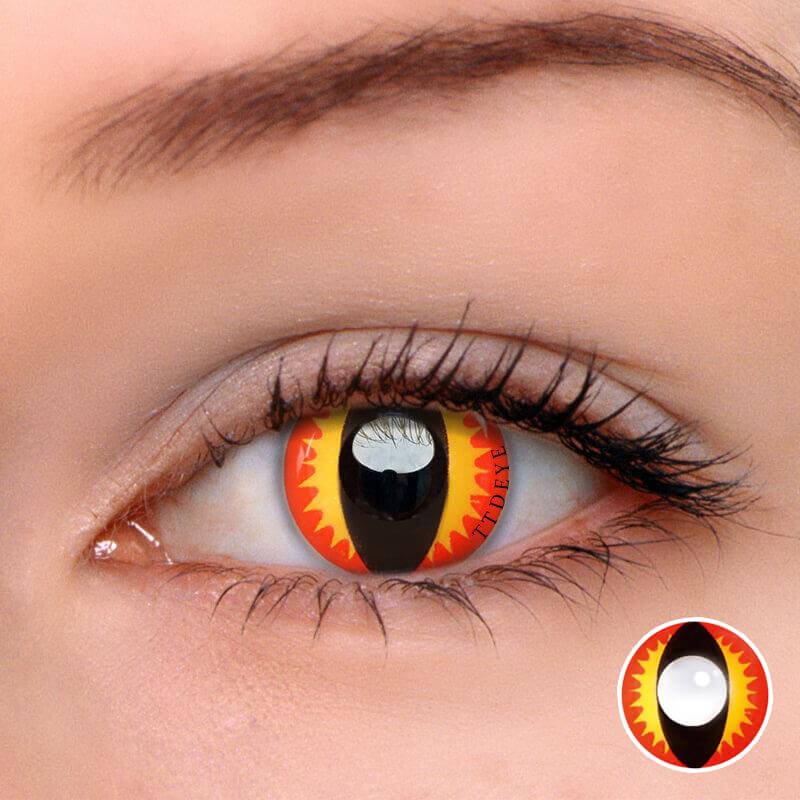 TTDeye Fire Dragon Red Colored Contact Lenses