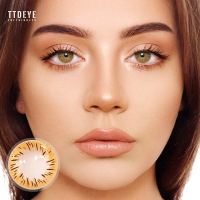 TTDeye Fireworks Brown Colored Contact Lenses