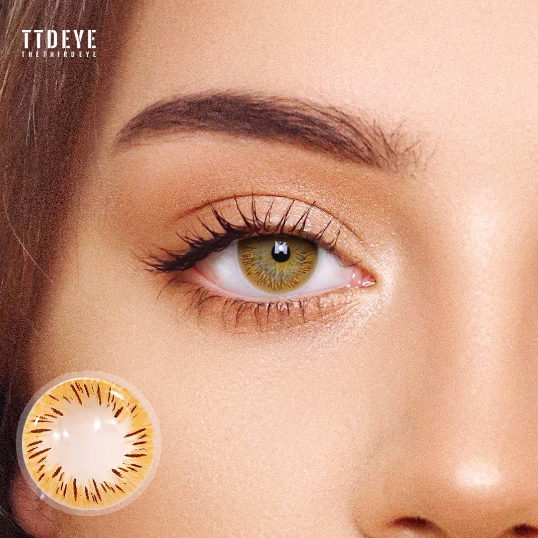 TTDeye Fireworks Brown Colored Contact Lenses