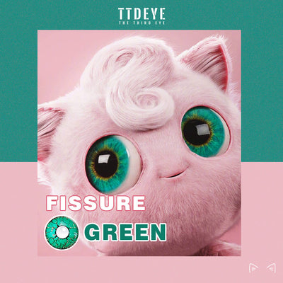 TTDeye Fissure Green Colored Contact Lenses