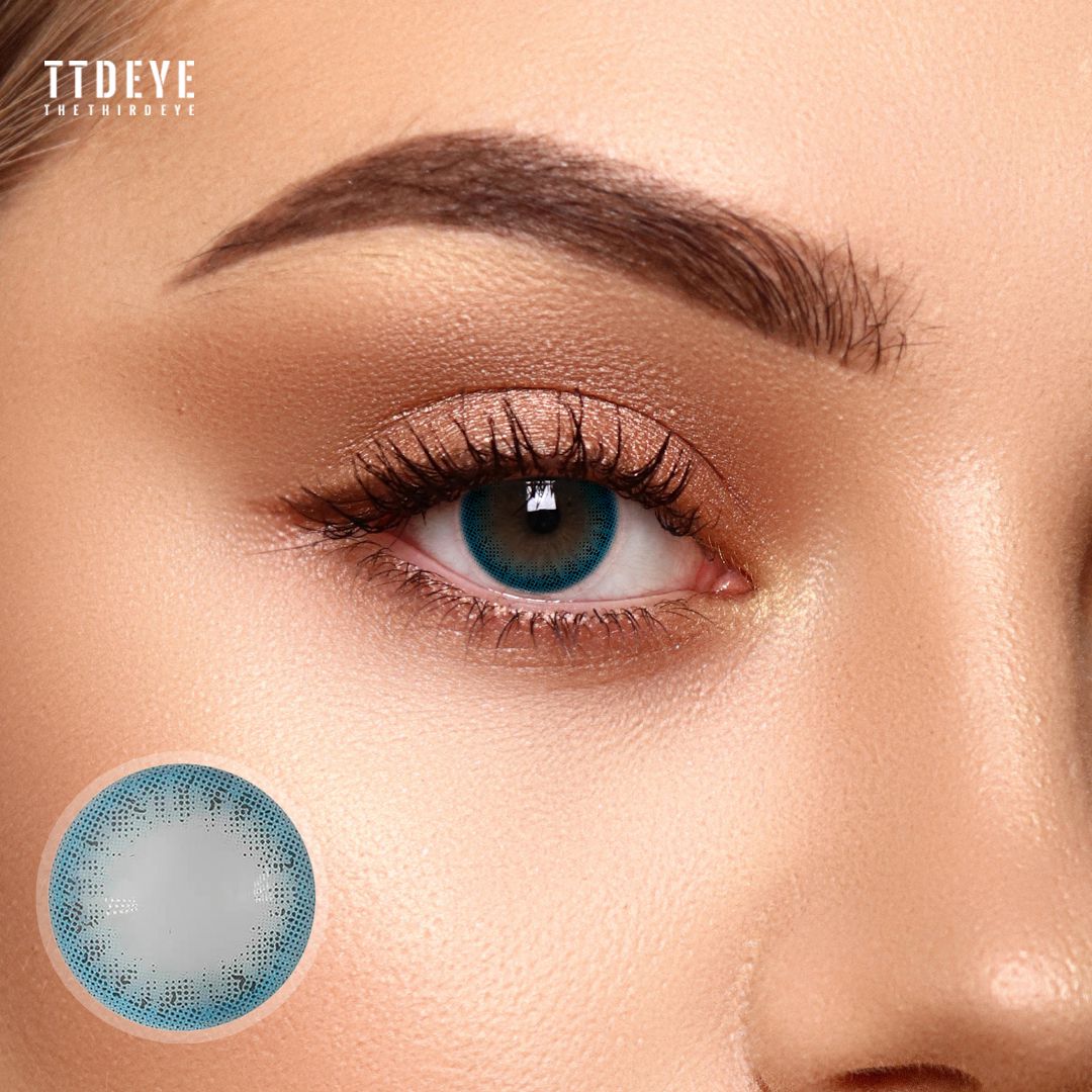 REAL x TTDeye Flora Blue Colored Contact Lenses