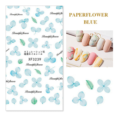 TTDeye Flower Specimens Nail Stickers