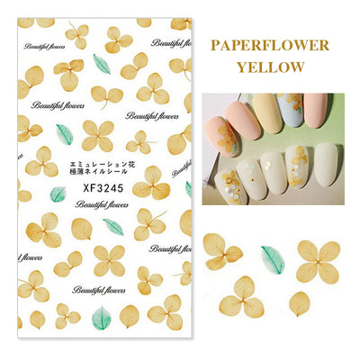 TTDeye Flower Specimens Nail Stickers