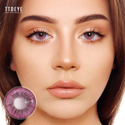 TTDeye Glacier Purple Colored Contact Lenses