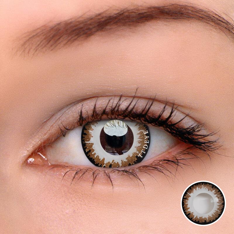 TTDeye Invasion Brown Colored Contact Lenses