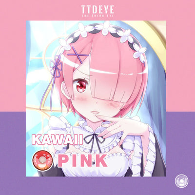 TTDeye Kawaii Pink Colored Contact Lenses