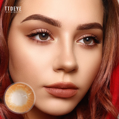 TTDeye Lemon Brown Colored Contact Lenses