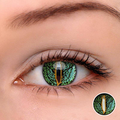 TTDeye Lizard Eye Green Colored Contact Lenses