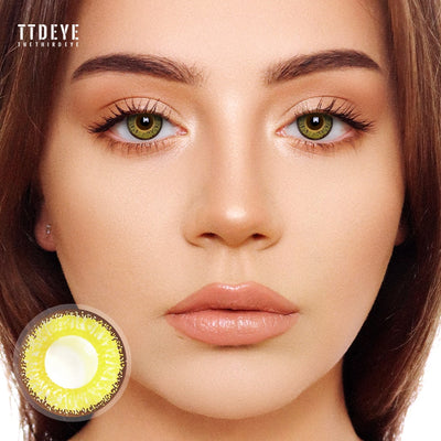 TTDeye Macaron Yellow Colored Contact Lenses