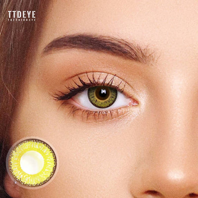 TTDeye Macaron Yellow Colored Contact Lenses