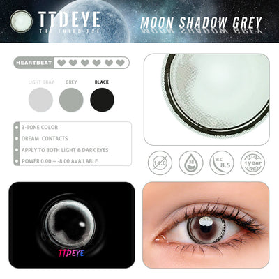 TTDeye Moon Shadow Grey Colored Contact Lenses