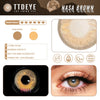 TTDeye NASA Brown Colored Contact Lenses