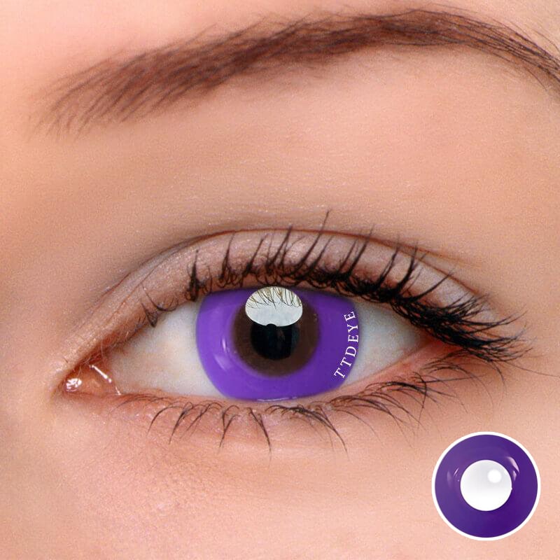 TTDeye Pure Purple Colored Contact Lenses