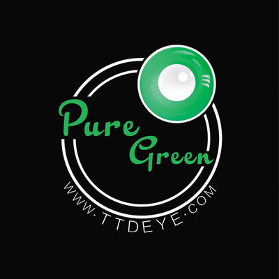 TTDeye Pure Green Colored Contact Lenses