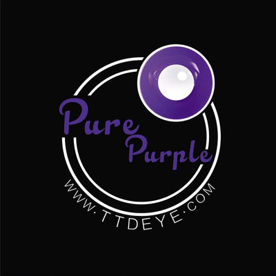 TTDeye Pure Purple Colored Contact Lenses