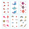 TTDeye Rainbow Cloud 30 Piece Tattoo Stickers