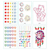 TTDeye Rainbow Rain 30 Piece Tattoo Stickers