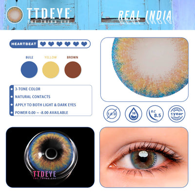 TTDeye Real India Colored Contact Lenses