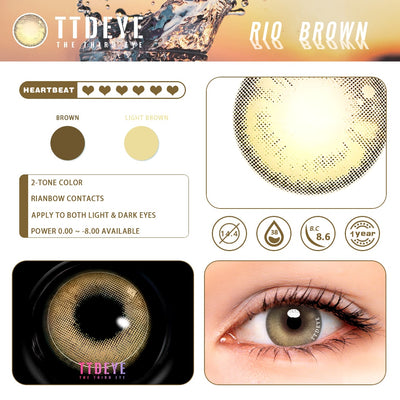 TTDeye Rio Brown Colored Contact Lenses