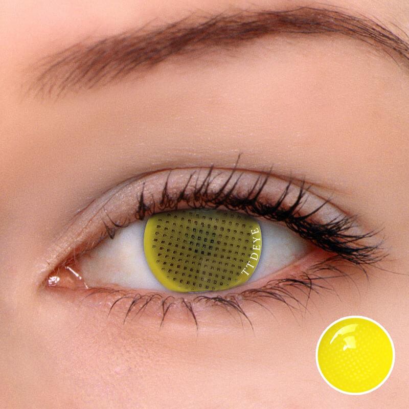 TTDeye Screen Yellow Colored Contact Lenses