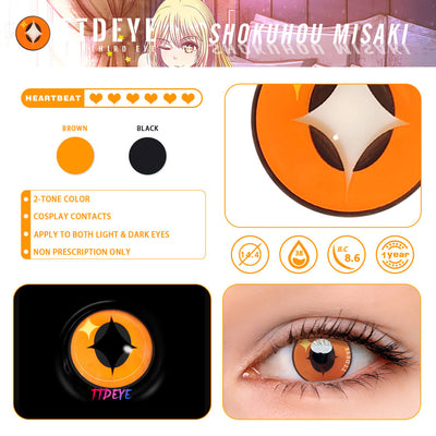 TTDeye Shokuhou Misaki Colored Contact Lenses