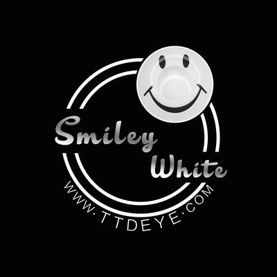 TTDeye Smiley White Colored Contact Lenses