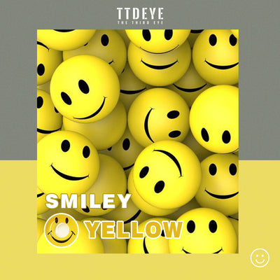 TTDeye Smiley Yellow Colored Contact Lenses