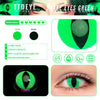 TTDeye Snake Eye Green Colored Contact Lenses