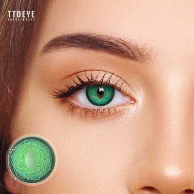 TTDeye Space Gate Green Colored Contact Lenses