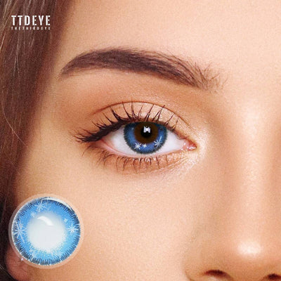 TTDeye Sparkler Blue Colored Contact Lenses