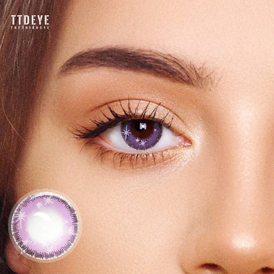 TTDeye Sparkler Purple Colored Contact Lenses