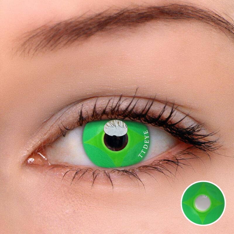 TTDeye Star Green Colored Contact Lenses