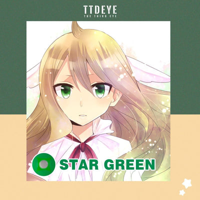 TTDeye Star Green Colored Contact Lenses