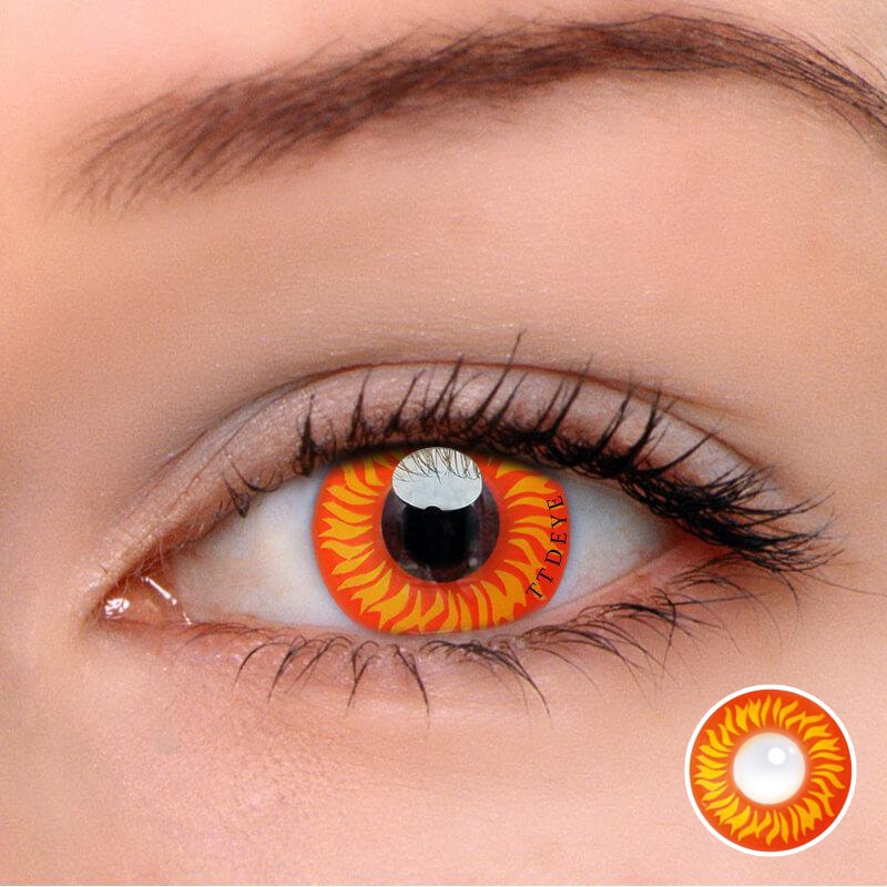 TTDeye Sun Flame Colored Contact Lenses