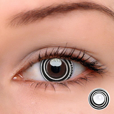 TTDeye Swirl Black Colored Contact Lenses