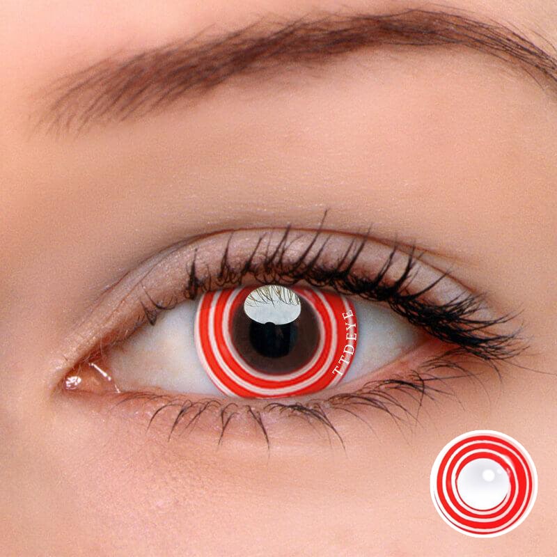 TTDeye Swirl Red Colored Contact Lenses