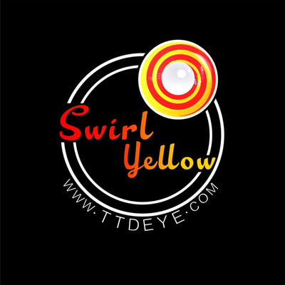 TTDeye Swirl Yellow Colored Contact Lenses