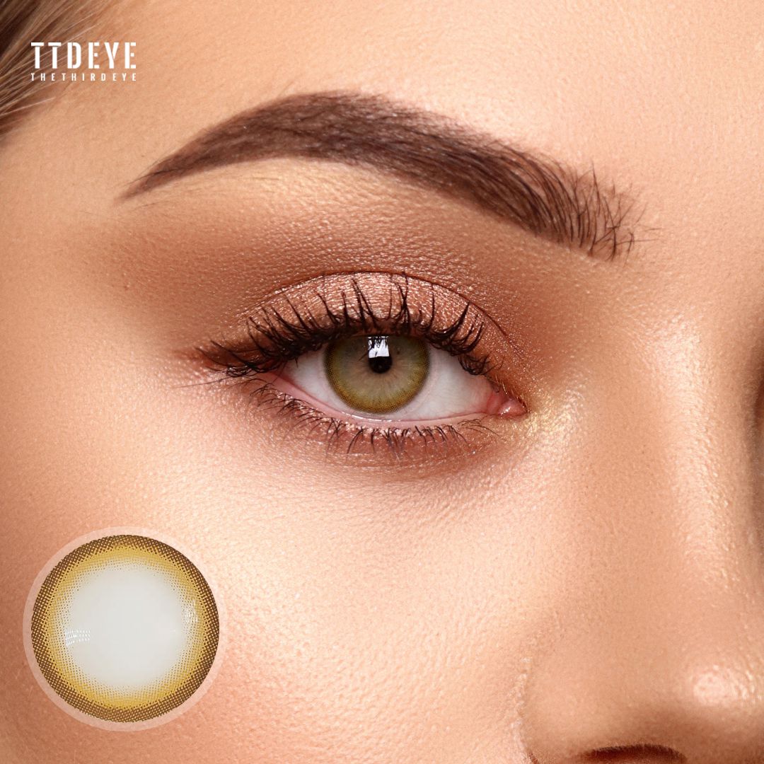 REAL x TTDeye Tiramisu Brown Colored Contact Lenses